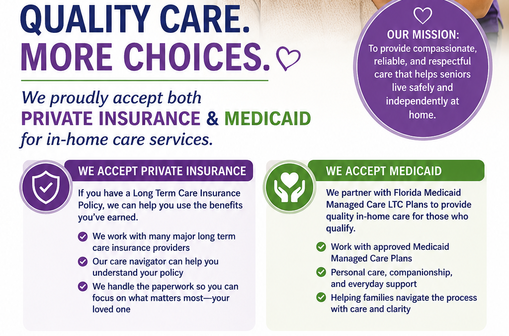 Long Term Care Insurance & Florida Medicaid Managed Care LTC Plans for In-Home Care